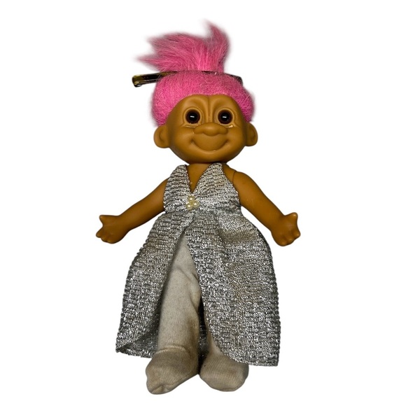 Lot of Trolls Vintage and Modern Troll Uneeda Mohair VTG Barrettes - Picture 2 of 16